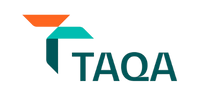 Logo of TAQA, an industrial manufacturing company known for innovation in energy and production efficiency.