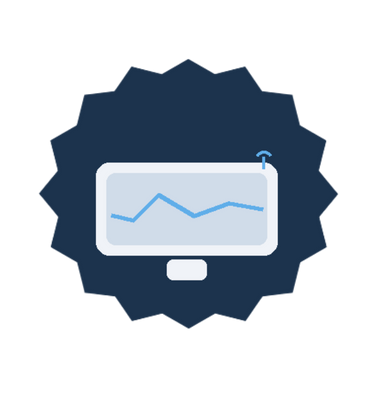 Computer monitor icon visualizing SCADA monitoring sensors and cycle times without integrating insights into scheduling or optimization decisions.