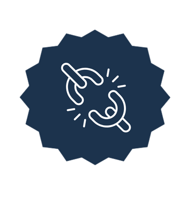 Broken chain link icon symbolizing disconnected systems and data silos between ERP, MES, and planning tools.