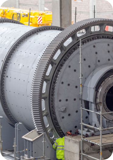 Grinding mill used in mineral processing plant