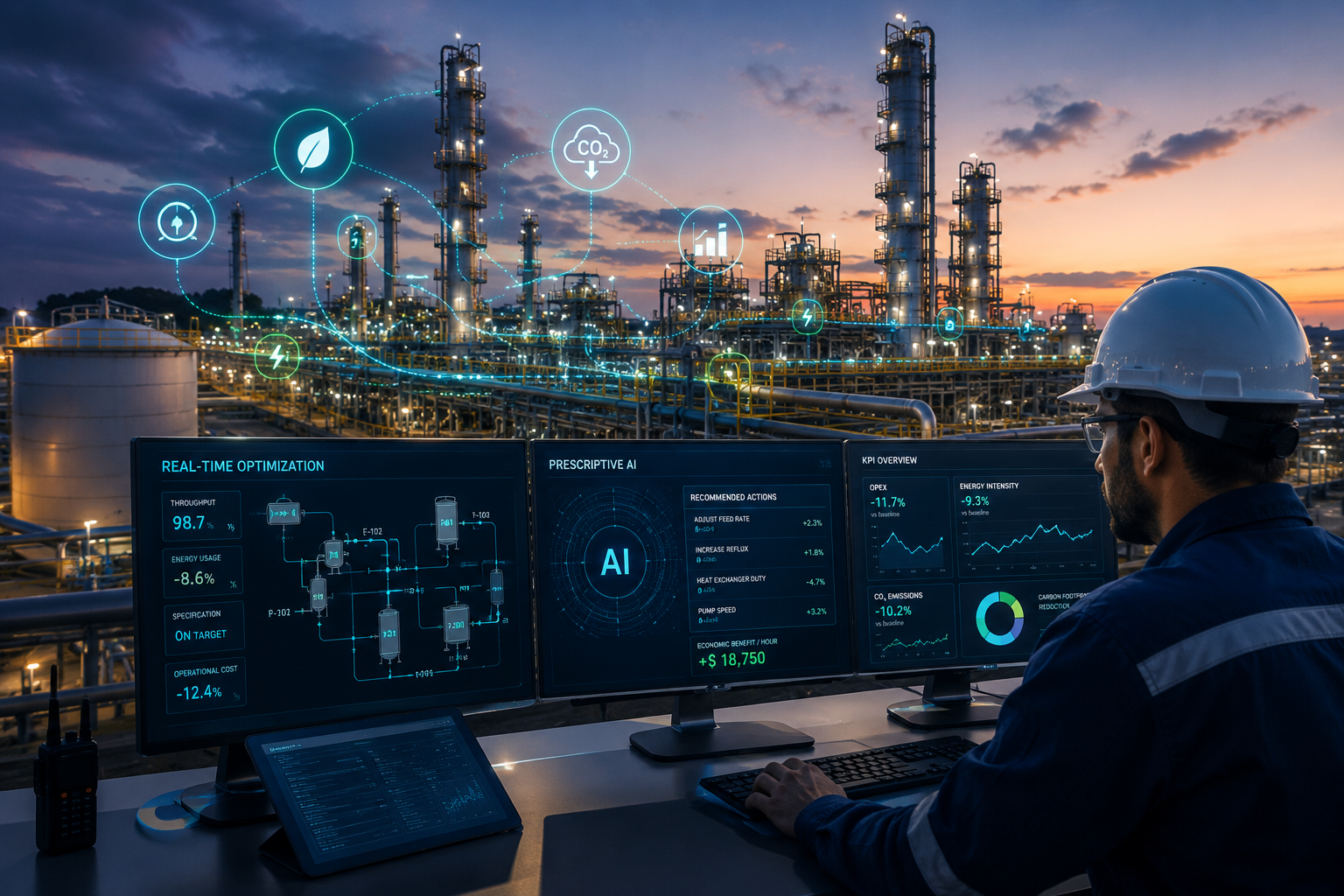 Energy and resources plant control room