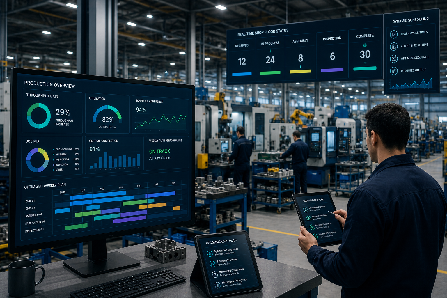 Industrial manufacturing floor