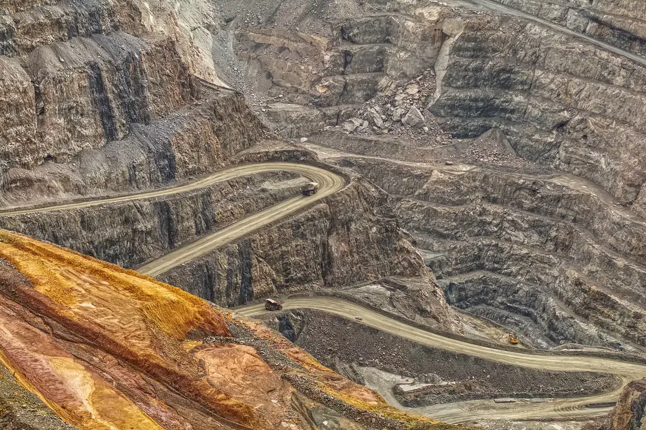 Open-pit mining operation