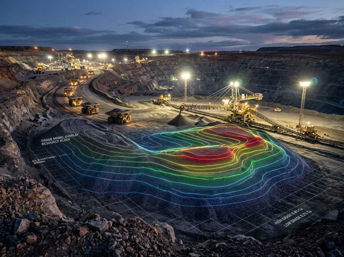 OreMax 3D Ore Stockpile Management and Auditable Resource-Grade Models