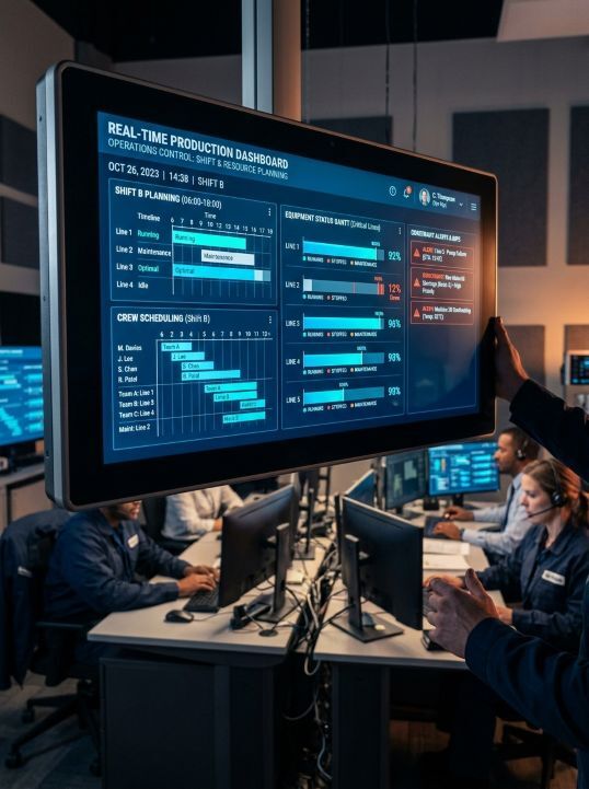 Shop-Floor Execution and Visibility Real-Time Dashboard